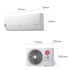 Climatiseur LG 12000 - Inverter - Chaud / Froid | DUALCOOL E look D12TGH
