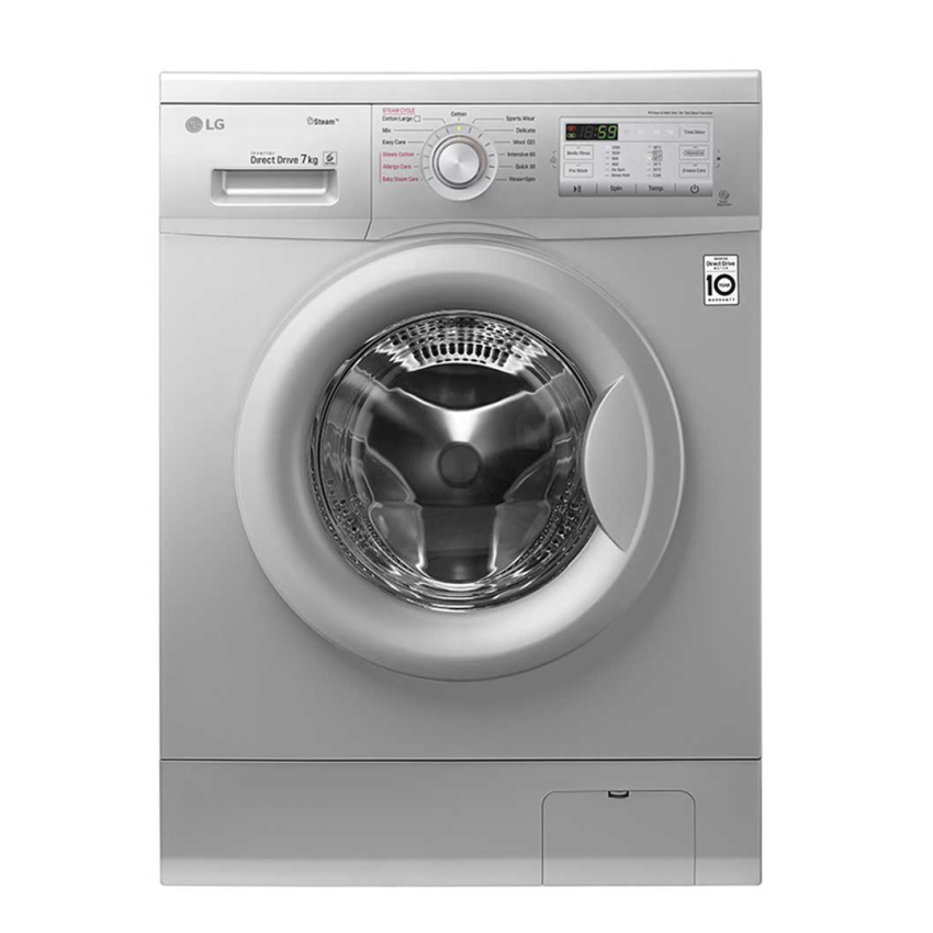 Lave Linge Frontale LG - FH4G7QDY5 | 7 KG - Silver - 1400 Tours