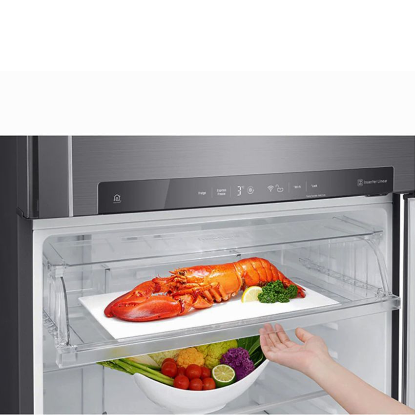 Réfrigérateur LG GN-H702HLHL | 506 L - No Frost -  Silver - 80 Cm - Garantie 3 Ans