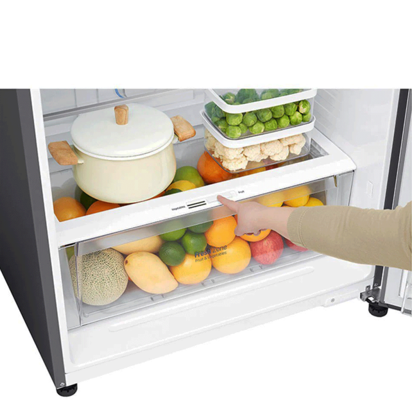 Réfrigérateur LG GN-H702HLHL | 506 L - No Frost -  Silver - 80 Cm - Garantie 3 Ans