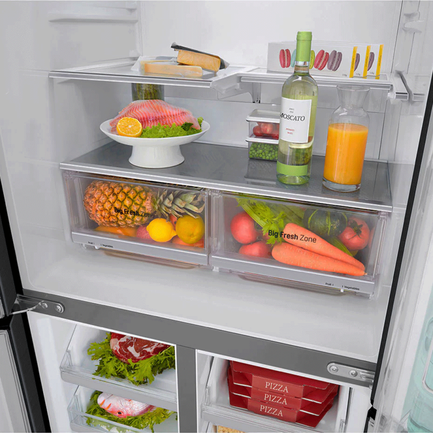 Réfrigérateur LG SIDE BY SIDE 458 L - No Frost | InstaView | Door-in-Door | SmartThinQ | GC-Q22FTQEL