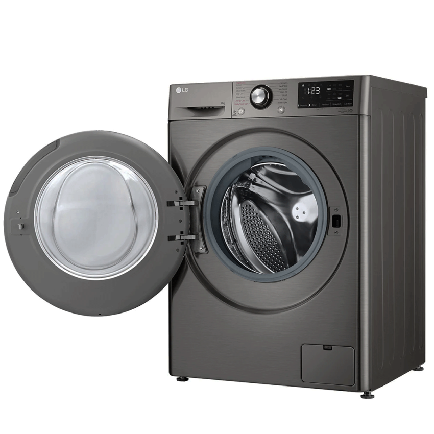 Lave Linge LG - VIVACE V200 | 9KG -  Smart AI DD - Silver - 1400 Tours