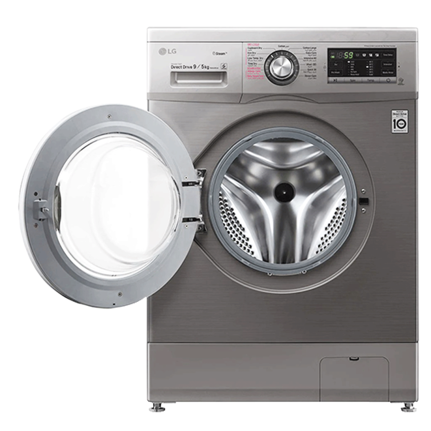 Lave Linge Séchante Frontale LG - FH4G6VDGG6 | 9 KG & 5KG - Silver - 1400 Tours