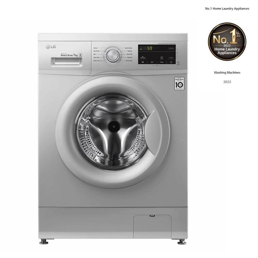 Lave Linge Frontale | LG - FH2JQDNG5P - Inverter - 7KG - Silver