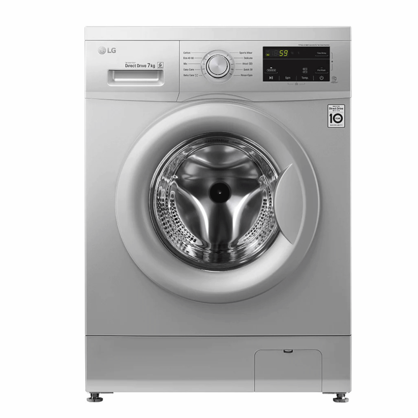 Lave Linge Frontale | LG - FH2JQDNG5P - Inverter - 7KG - Silver