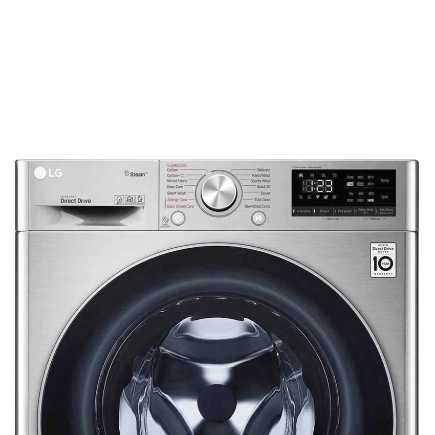 Lave Linge Frontale LG Vivace | 9 KG - Smart DD - Silver - 1400 Tours 