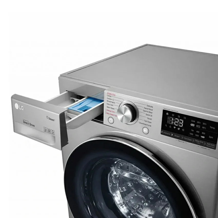 Lave Linge Frontale LG Vivace | 9 KG - Smart DD - Silver - 1400 Tours 