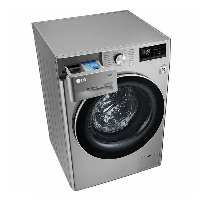 Lave Linge Frontale LG Vivace | 9 KG - Smart DD - Silver - 1400 Tours 