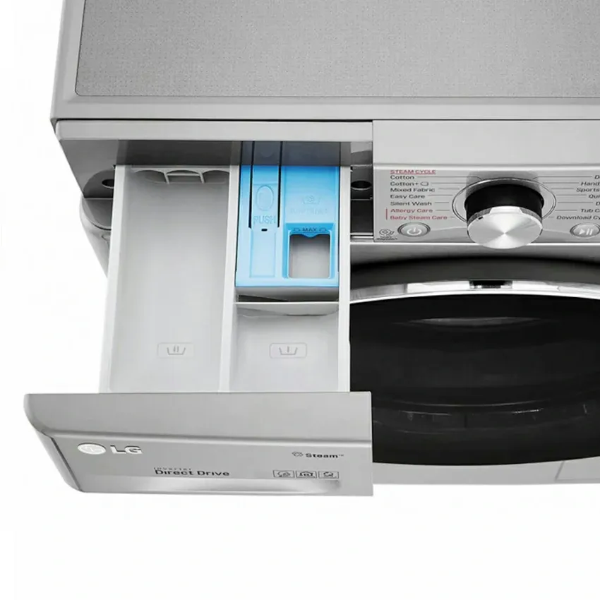 Lave Linge Frontale LG Vivace | 9 KG - Smart DD - Silver - 1400 Tours 