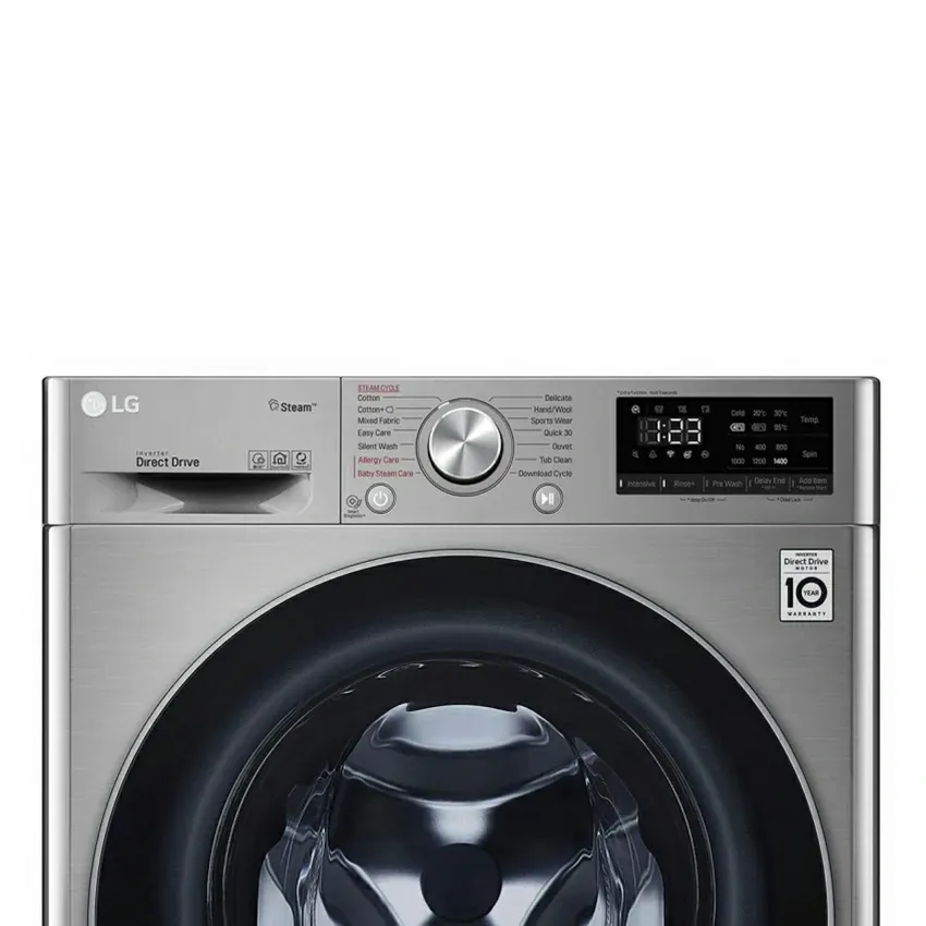 Lave Linge Frontale LG Vivace | 9 KG - Smart DD - Silver - 1400 Tours 