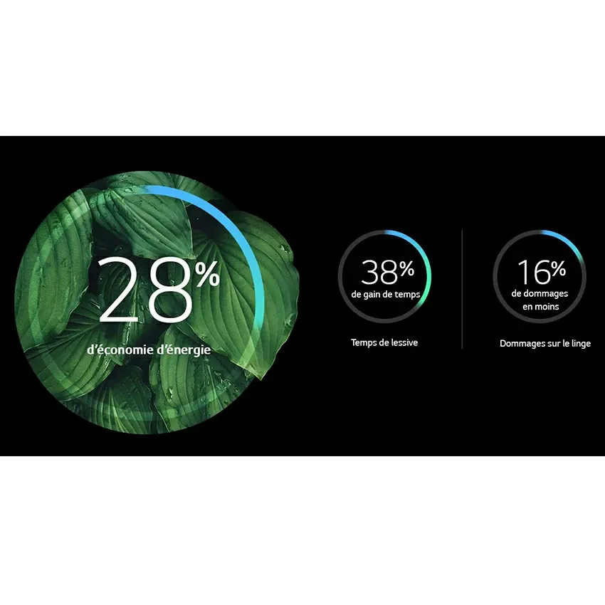 Lave Linge Frontale LG Vivace | 9 KG - Smart DD - Silver - 1400 Tours 