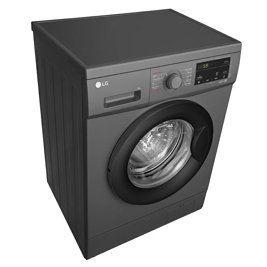 Lave Linge Frontale LG | F2J3QYG6J - 7KG - Noir - 1200 Tours