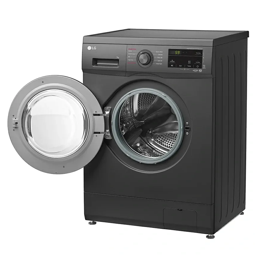 Lave Linge Frontale LG | F2J3QYG6J - 7KG - Noir - 1200 Tours