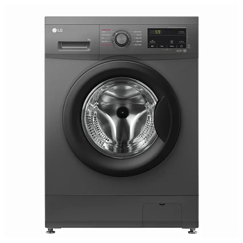 Lave Linge Frontale LG | F2J3QYG6J - 7KG - Noir - 1200 Tours