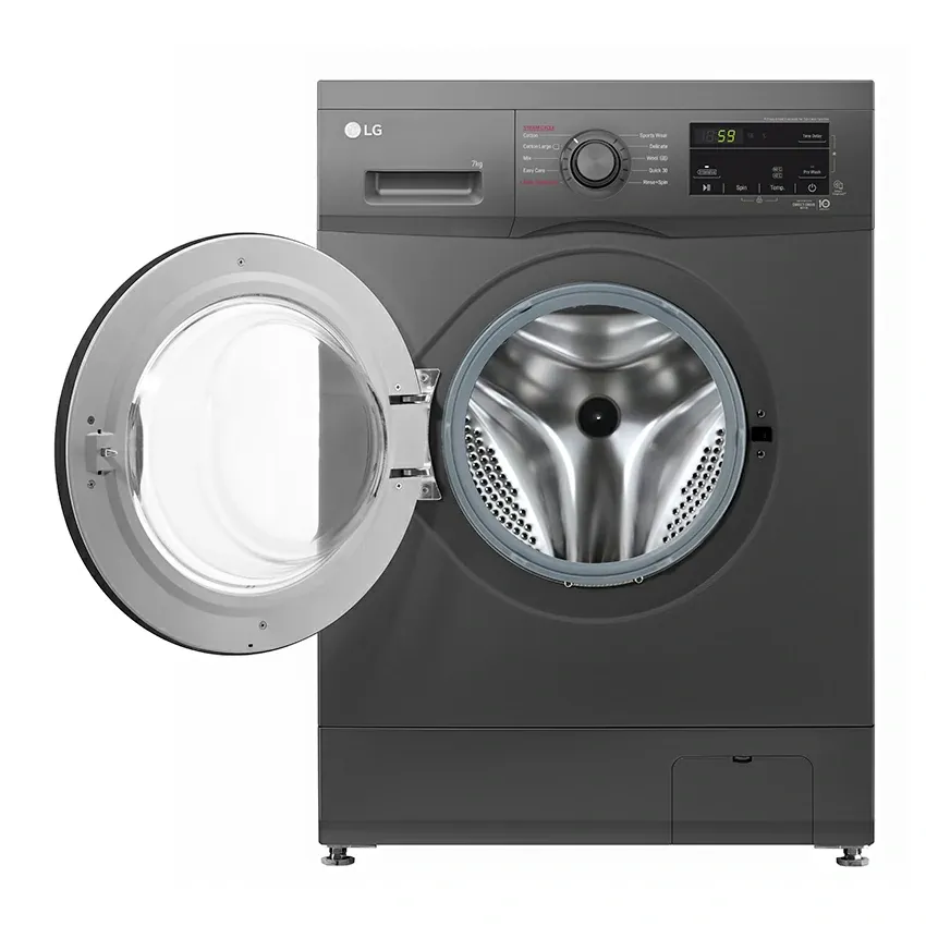 Lave Linge Frontale LG | F2J3QYG6J - 7KG - Noir - 1200 Tours