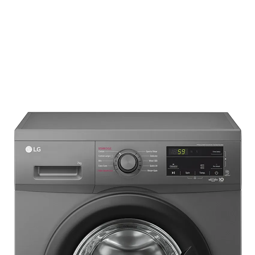 Lave Linge Frontale LG | F2J3QYG6J - 7KG - Noir - 1200 Tours