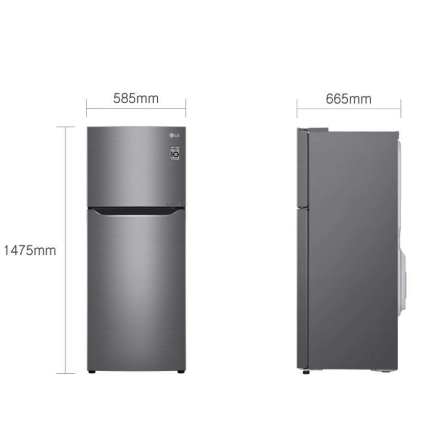 Réfrigérateur LG - GL- C252SLBB | 234 L - No Frost - 60 Cm - Silver