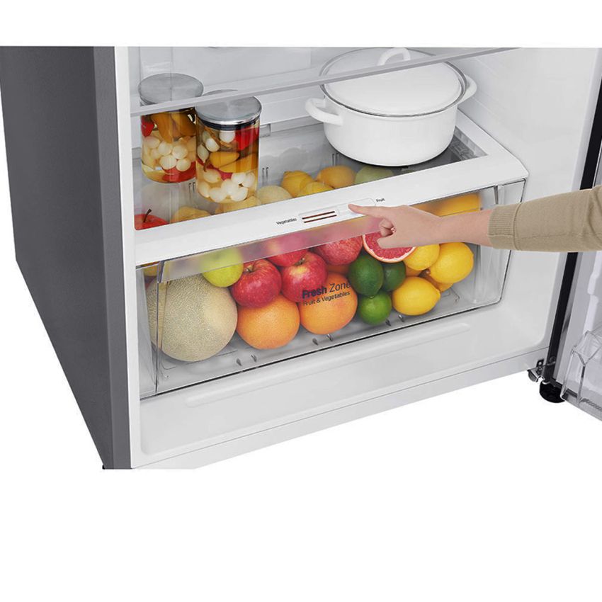 Réfrigérateur LG GL-F502HLHL | 438 L - No Frost - 70 Cm - Silver + Fontaine d'eau