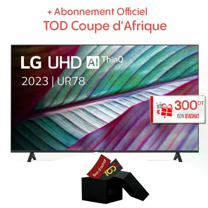 Tv LG UR78 | 75 Pouces - 4K UHD - Smart Web Os - Garantie 2 Ans