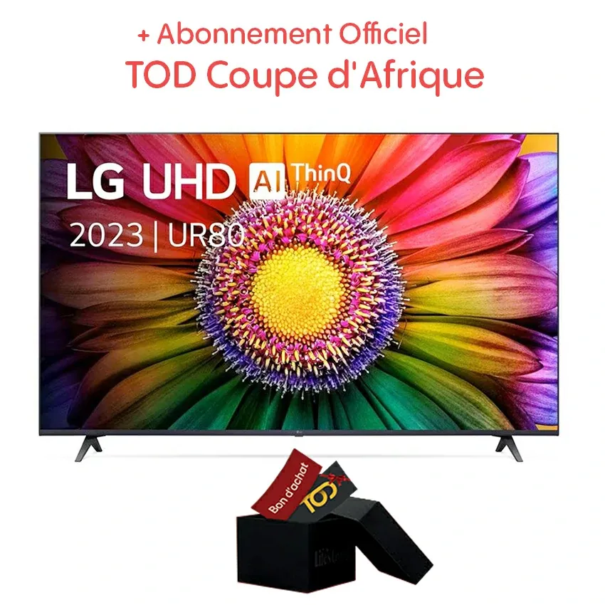 Tv LG UR80006LJ | 43 Pouces - 4K UHD - Smart Web Os - Garantie 2 Ans