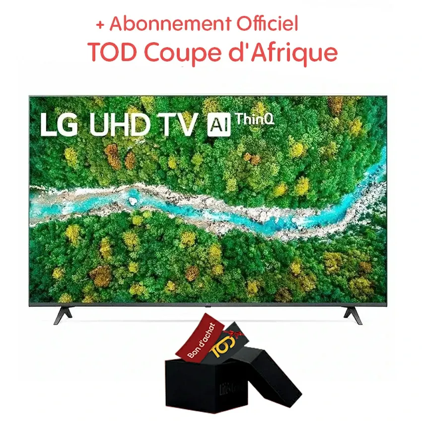 Tv LG UQ80006LD | 50 Pouces - 4K - Smart tv + Récepteur Intégré