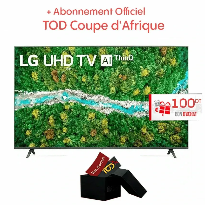 Tv LG UQ80006LD | 55 Pouces - 4K UHD - Web OS - Garantie 2 Ans